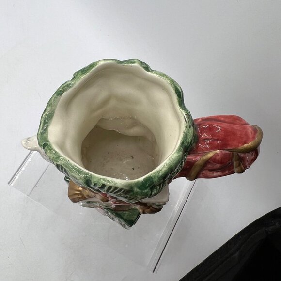 Fitz & Floyd Father Christmas Creamer Cat Kitty Christmas Gifts Vintage 1995 - Picture 4 of 6